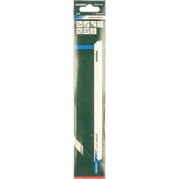 Пилки T1018AFP «SANDWICH METAL» (3 шт; 220/1.1 мм; BiM) Metabo 623837000