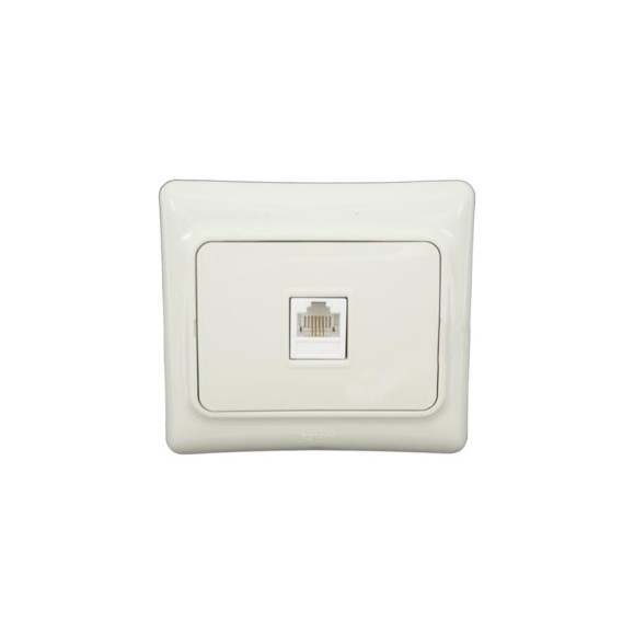 Телефонная розетка Legrand KPT 782144 RJ-11, слоновая кость