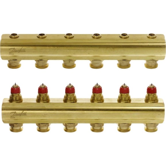 Коллекторы Danfoss FHF-6 для 6 контуров 088U0506