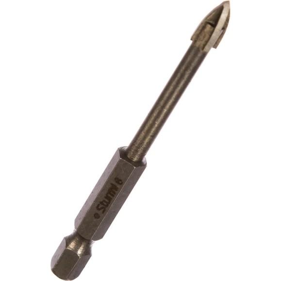 Сверло по кафелю (6х75 мм; 1/4HEX) Sturm 5380102