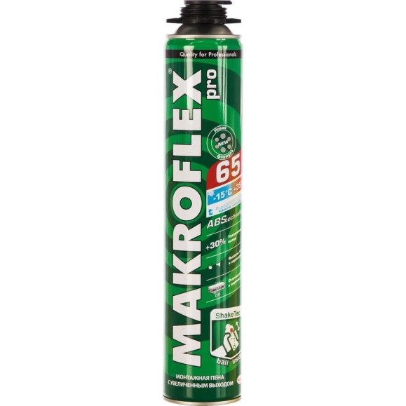 Монтажная всесезонная пена MAKROFLEX 2146690 ShakeTec 65, проф. 850 мл Б0027192 Монтажная всесезонная пена MAKROFLEX 2146690 ShakeTec 65, проф. 850 мл Б0027192