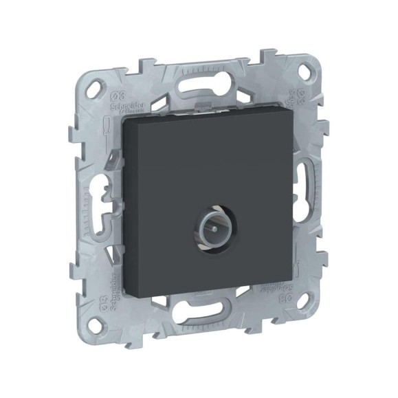 Розетка Systeme Electric TV UNICA NEW одиночная, антрацит NU546254 1240024