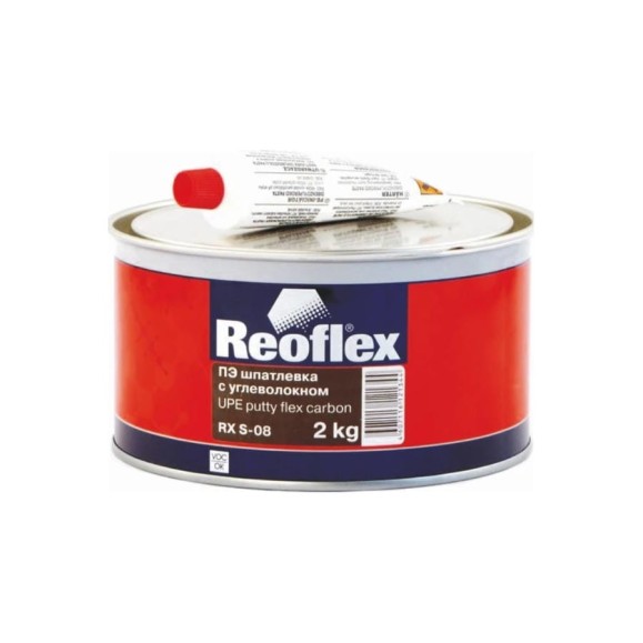 Шпатлевка с углеволокном Reoflex Flex Carbon 2 кг RX S-08/2000 Шпатлевка с углеволокном Reoflex Flex Carbon 2 кг RX S-08/2000