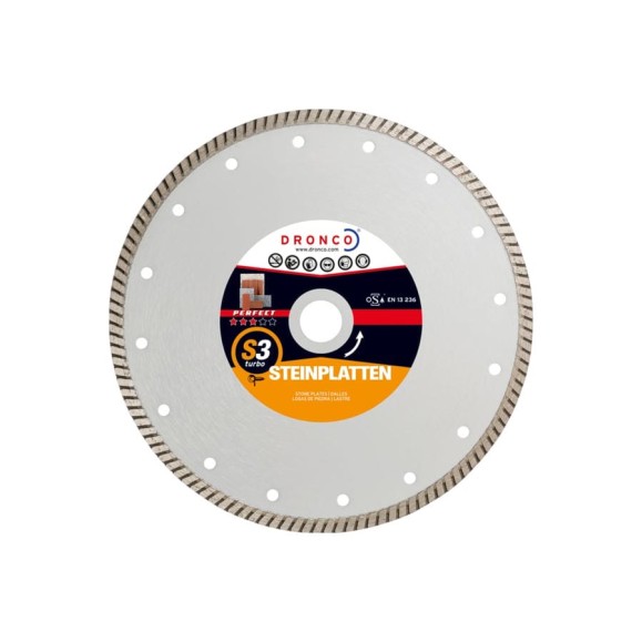 Диск алмазный S3 Turbo F (230x2.8x22.23 мм) DRONCO 4233460100 Диск алмазный S3 Turbo F (230x2.8x22.23 мм) DRONCO 4233460100