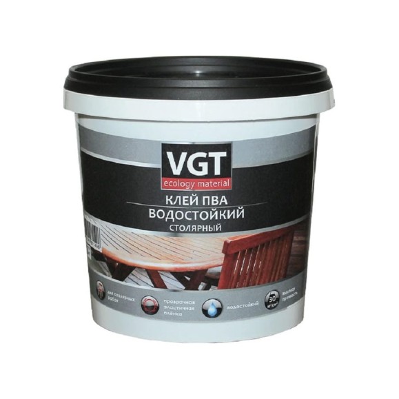 Водостойкий клей ПВА VGT 10кг 11604916