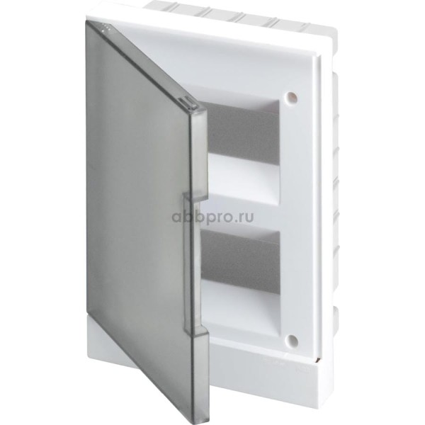 Бокс в нишу ABB 16М серая дверь Basic E с клеммами 1SZR004002A1205