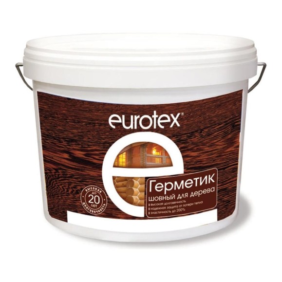 Шовный акриловый герметик для дерева EUROTEX калужница, 25 кг 27009