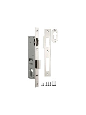 Корпус узкопрофильного замка с роликовой защелкой Fuaro 155-25 CP хром 27555