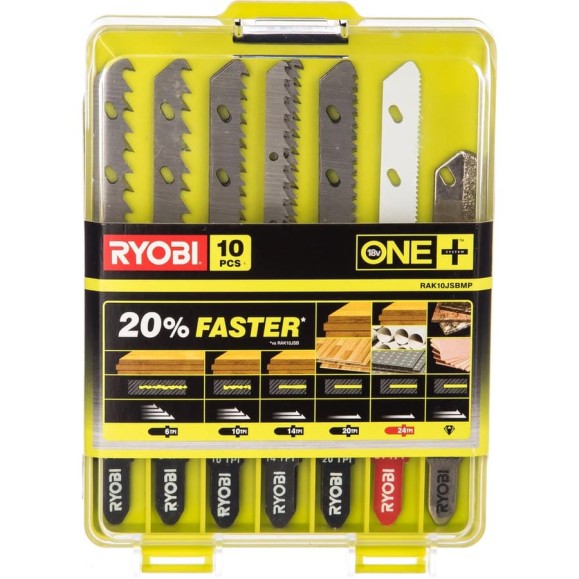 Набор пилочек для лобзика 10 шт Ryobi 5132002812