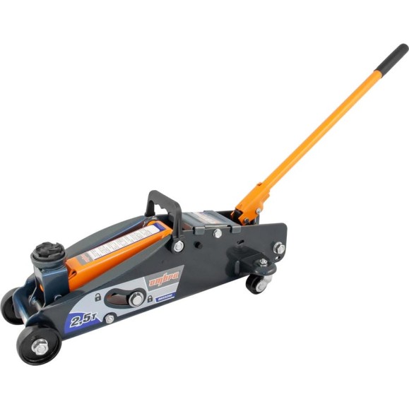 Подкатной домкрат с фиксатором в кейсе Ombra OHT225C 2.5 т 140-387 мм 55762 055762