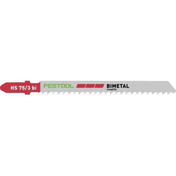 Пилки для лобзика HS 75/3 BI по пластику 5 шт. FESTOOL 204336