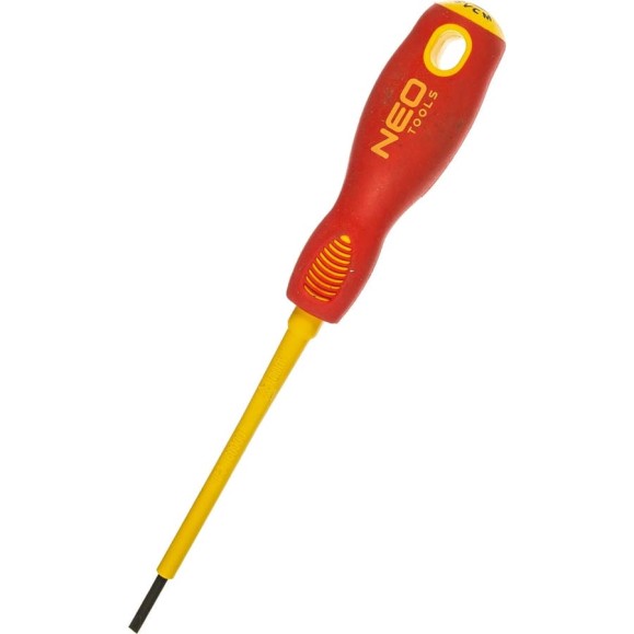 Шлицевая отвертка NEO Tools 2.5x75 мм 1000 В CrMo 04-051