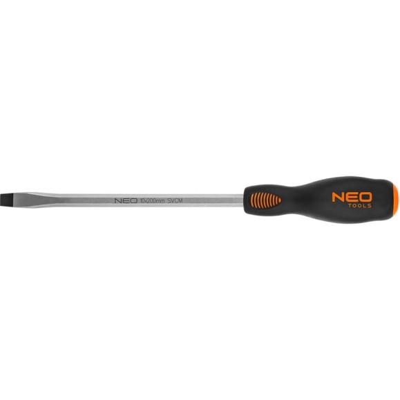 Шлицевая ударная отвертка (10 x 200 мм, CrMo) NEO Tools 04-005
