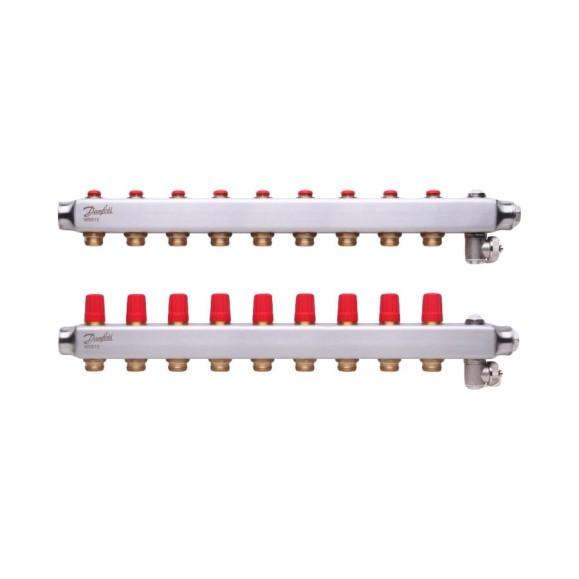 Коллекторы Danfoss SSM-9 для 9 контуров 088U0809