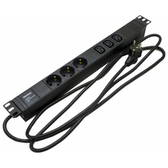 Блок розеток Hyperline SHE19-3SH-3IEC-2.5EU 397016