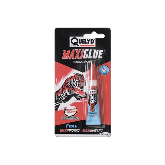 Секундный клей-гель Quelyd Maxi glue 3 г R161382 тов-142310 Секундный клей-гель Quelyd Maxi glue 3 г R161382 тов-142310