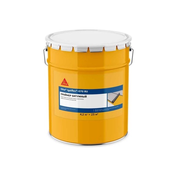 Обмазочная гидроизоляция на битумно-полимерной основе Igolflex-070 RU 5 л Sika 639