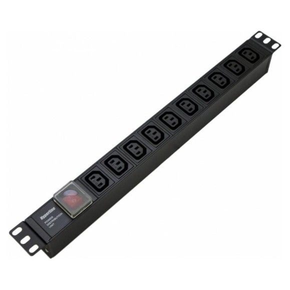 Блок розеток Hyperline SHE19-10IEC-S-IEC для 19 шкафов 426786