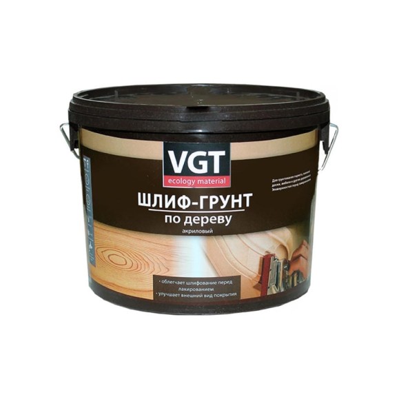 Шлиф-грунт VGT ВД АК 0301 по дереву 2,2л 11602844