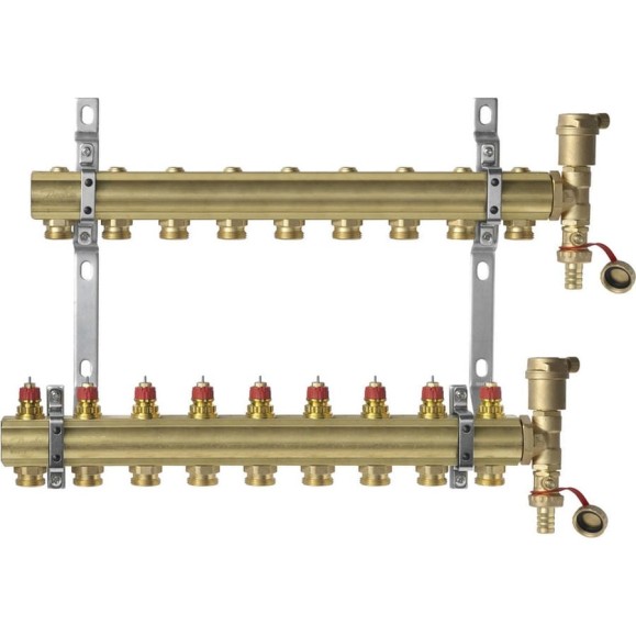 Комплект коллекторов Danfoss FHF-2 set, 9 выходов 088U0709 049506