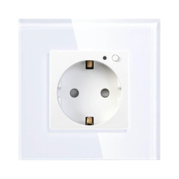 Умная розетка HIPER WiFi 2.4 ГГц, 100-250 В, 16 А, 3.8 кВт, ЕВРО Shuko, 1 модуль, белая HDY-OW01