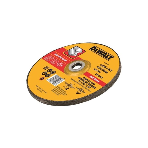 Круг обдирочный по металлу (230x22.2x6 мм, тип 27) DEWALT DT43919 Круг обдирочный по металлу (230x22.2x6 мм, тип 27) DEWALT DT43919