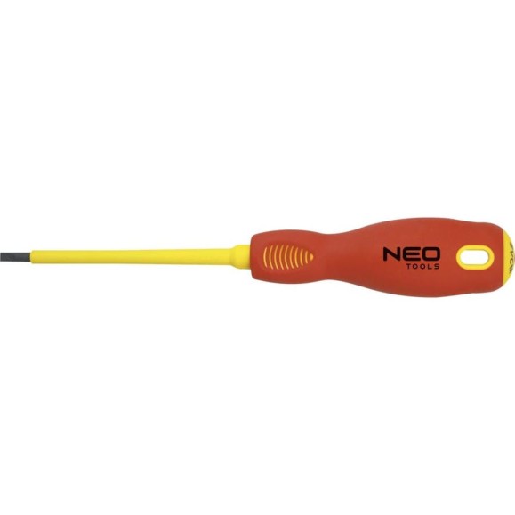 Шлицевая отвертка NEO Tools 4.0x100 мм 1000 В CrMo 04-053 Шлицевая отвертка NEO Tools 4.0x100 мм 1000 В CrMo 04-053