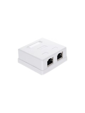Внешняя двойная розетка TV-COM RJ-45 /FTP/ экранированная, категирии 5E, STV-2RJ45F