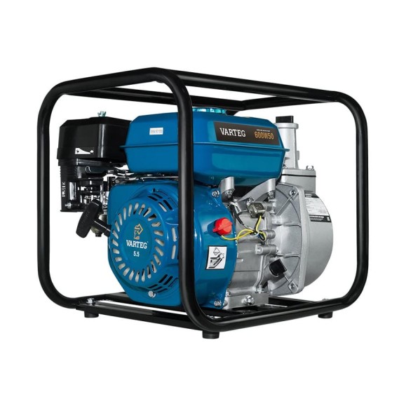 Бензиновая мотопомпа VARTEG 600W50 6558 Бензиновая мотопомпа VARTEG 600W50 6558