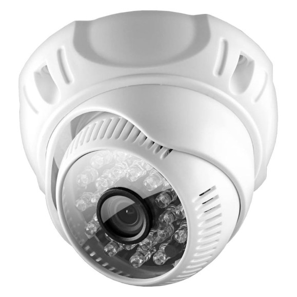 Камера GINZZU HAD-1031O, AHD 1.0Mp OV9712, 3.6mm, купол, IR 20 м, пластик 13190