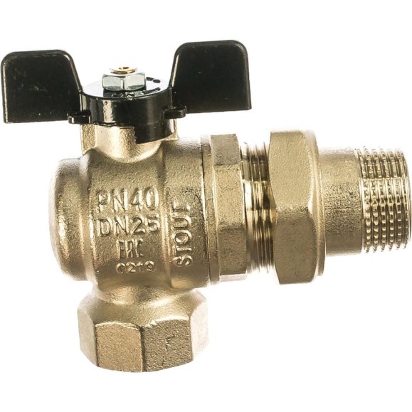 Шаровой угловой кран с американкой STOUT ВН 1 SVB-0008-200025 RG00938T5RMMA7 Шаровой угловой кран с американкой STOUT ВН 1 SVB-0008-200025 RG00938T5RMMA7