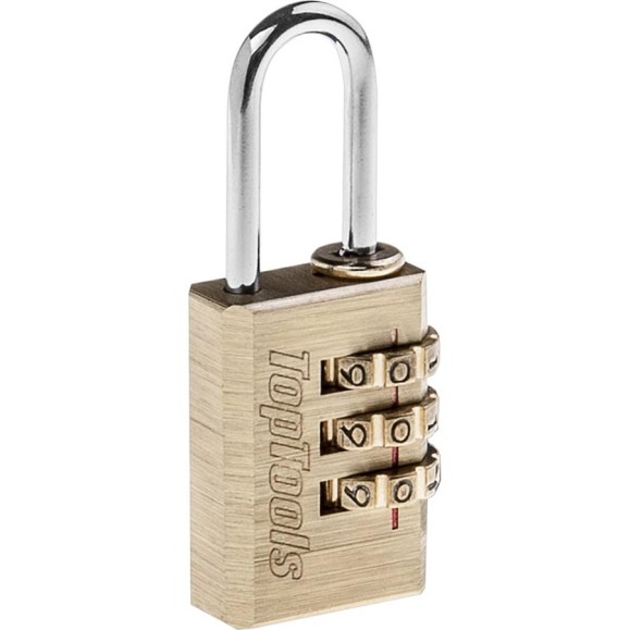 Багажный замок, 21 мм, код 3 цифры Top Tools 90U212