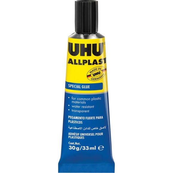 Клей для пластиков UHU ALLPLAST 30г 40373 Клей для пластиков UHU ALLPLAST 30г 40373