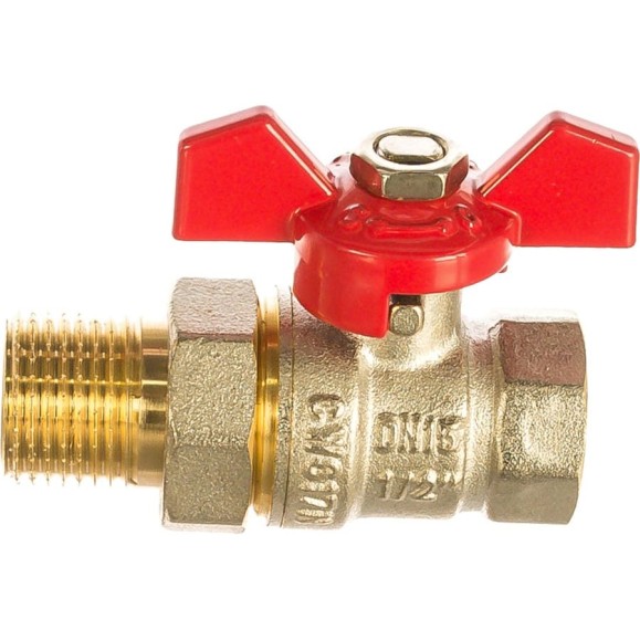 Шаровой кран Terma RED 1/2 с американка 26148