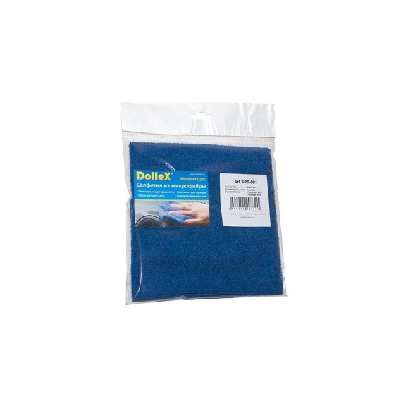 Салфетка из микрофибры DolleX 30х40 см синяя SPT-001 Салфетка из микрофибры DolleX 30х40 см синяя SPT-001