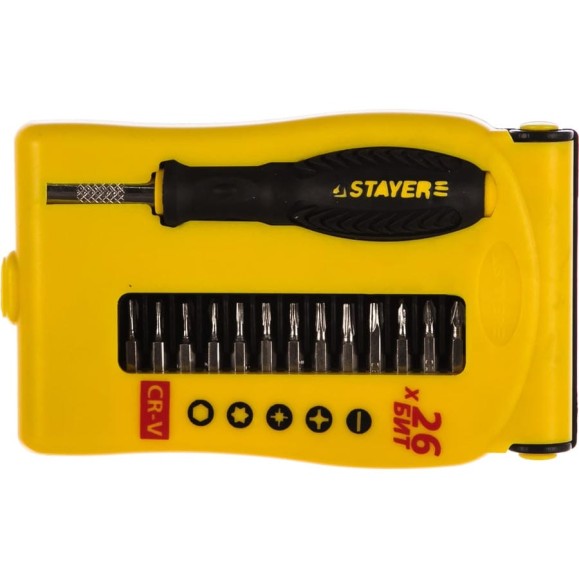 Набор для точных работ 28 предметов STAYER MASTER 25614-H28