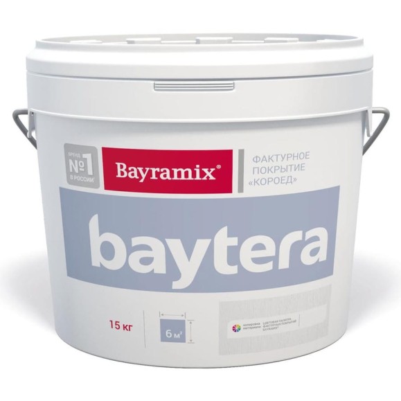 Фактурное покрытие BAYRAMIX Baytera T001M мелкая 15 кг BTM 001-15