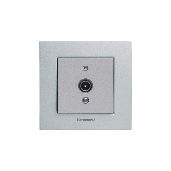 Розетка TV Panasonic МОДУЛЬ Karre Plus 54870 проходная 12dB серебро WKTT0452-2SL-RES