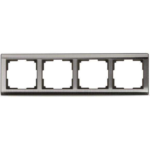 Рамка Smartbuy 4-местная серый никель Нептун SBE-05gn-Metal-FR-4