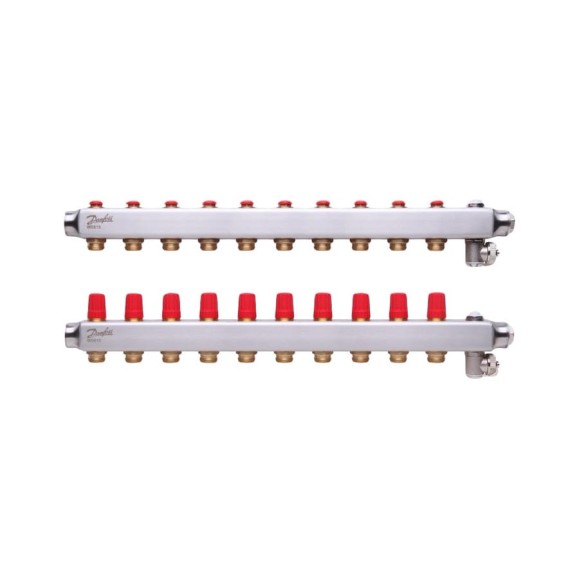 Коллекторы Danfoss SSM-11 для 11 контуров 088U0811
