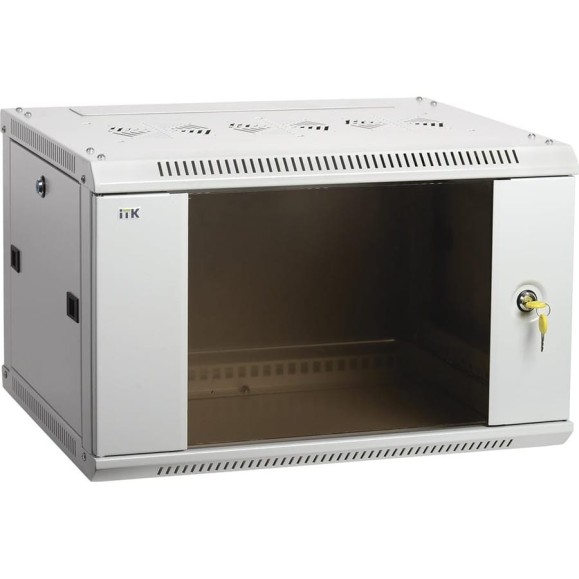 Шкаф ITK LINEA W 6U 600х600 мм дверь стекло RAL 7035 LWR3-06U66-GF Шкаф ITK LINEA W 6U 600х600 мм дверь стекло RAL 7035 LWR3-06U66-GF