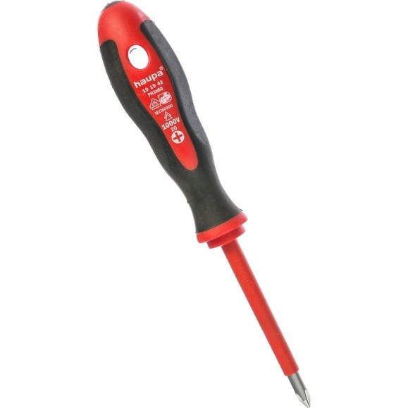 Двухкомпонентная отвертка VDE PH1 HAUPA 101942 Двухкомпонентная отвертка VDE PH1 HAUPA 101942