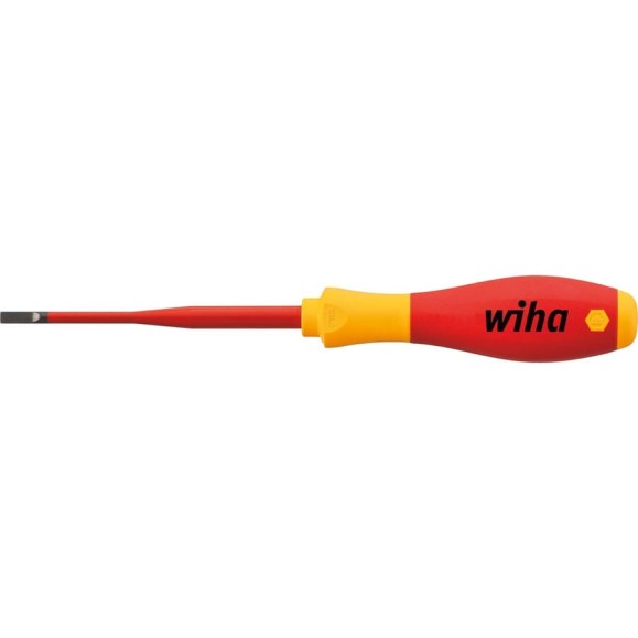 Отвертка Wiha SoftFinishelectric slimFix шлиц SL6.5x150 мм 35392 Отвертка Wiha SoftFinishelectric slimFix шлиц SL6.5x150 мм 35392