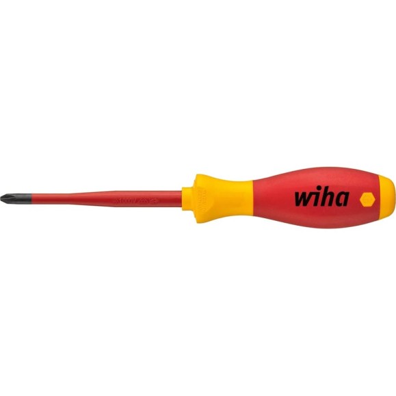 Отвертка Wiha SoftFinishelectric slimFix PH1, 80 мм 35393 Отвертка Wiha SoftFinishelectric slimFix PH1, 80 мм 35393