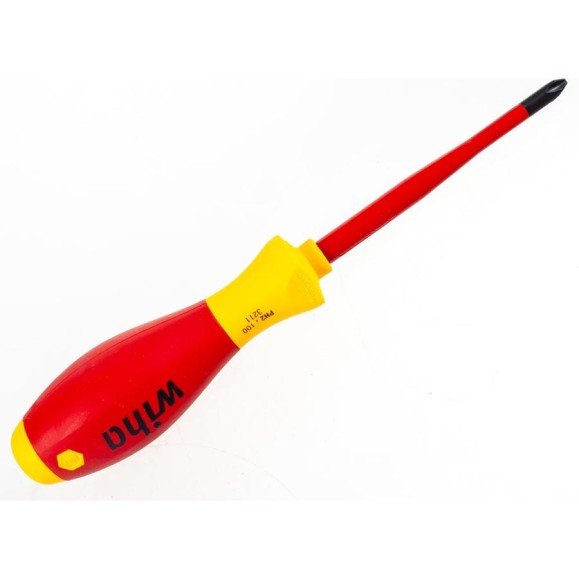 Отвертка Wiha SoftFinishelectric slimFix PH2, 100 мм 35394 Отвертка Wiha SoftFinishelectric slimFix PH2, 100 мм 35394