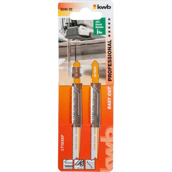 Пилка по металлу (2 шт; S20) для лобзика KWB T123X 6240-20
