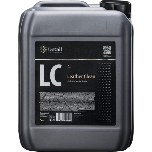 Очиститель кожи 5 л Detail LC Leather Clean DT-0174