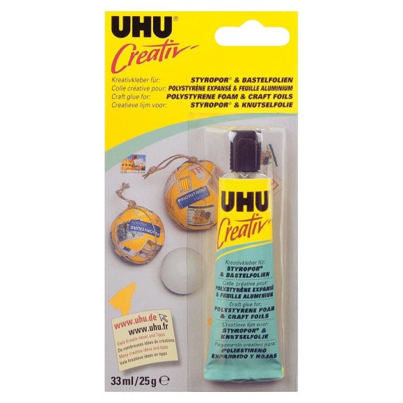 Клей для полистирола UHU КРЕАТИВ 33 мл 47185 Клей для полистирола UHU КРЕАТИВ 33 мл 47185
