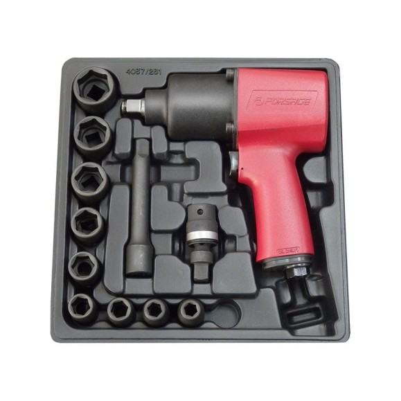 Пневмогайковерт Forsage 1/2" с комплектом головок F-SM-43-4037K1