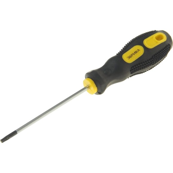 Отвертка TORX Эврика T10х75мм 3мм магнитная с противоскользящей ручкой ER-7DT-01 988153